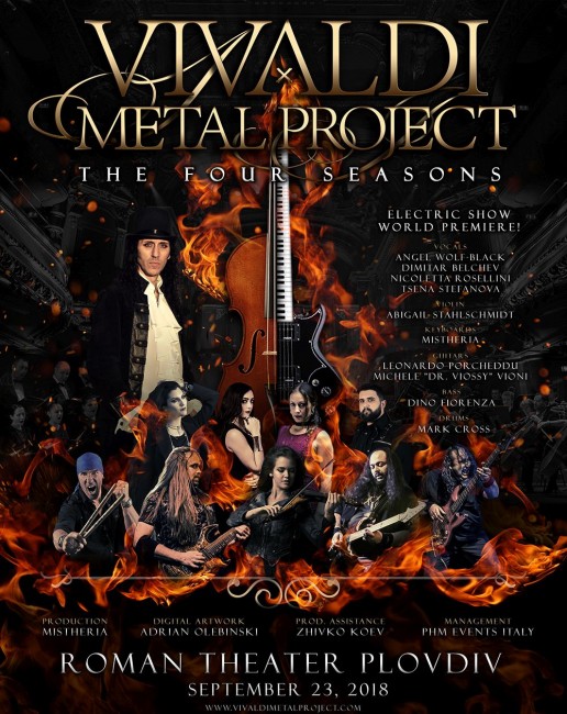 Vivaldi Metal Project ще направят премиера на своето електрическо шоу