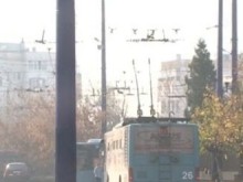 Тролеите в Пазарджик спряха заради рядко съчетание от атмосферни фактори