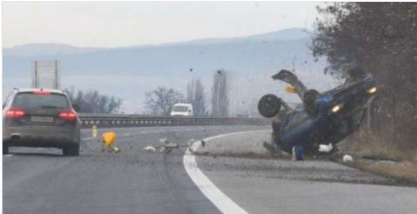 Поредна катастрофа е станала вчера в ранния следобед на магистрала Тракия.
