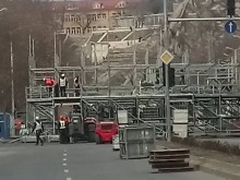 Сцената за откриването на ЕСК 2019 вече се издига в сърцето на Пловдив