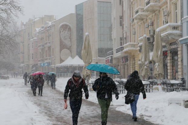 Жълт код за студ и сняг е обявен в Южна България