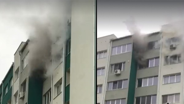 Пожар лумна в санирания 47 блок в бургаския комплекс Меден