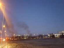 Пожар гори до КАТ Пловдив