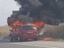 Страшна гледка на магистралата до Пловдив, дано няма жертви!