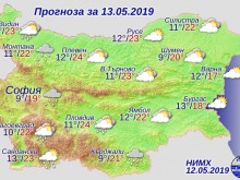 Леко захлаждане и превалявания ни очакват утре