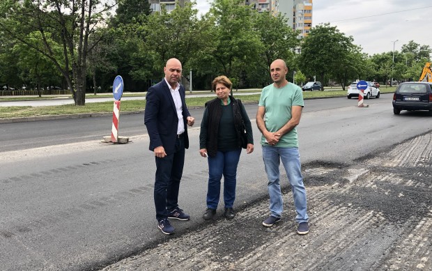 В ход е ремонт на част от булевард "Освобождение"
