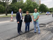 В ход е ремонт на част от булевард "Освобождение"