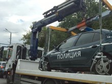 "Паяк" вдигна патрулка на най-оживения булевард в Пловдив