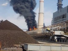 Срути се 135-метровият комин на сероочистващата инсталация в ТЕЦ "Марица Изток 2"!