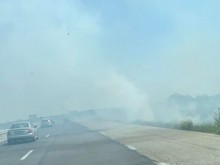 Магистралата край Пловдив гори, паникьосани шофьори "пълзят" в лява лента