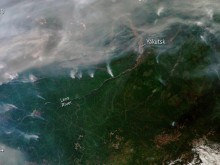 Димът от сибирските пожари стигна до Арктика