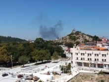 Голям пожар в покрайнините на Пловдив