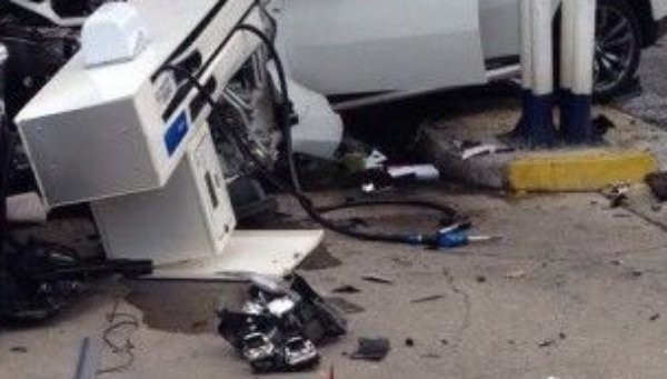 Шофьор изкърти горивна колонка на метанстанция по пътя Пловдив - Хасково