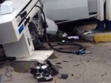 Шофьор изкърти горивна колонка на метанстанция по пътя Пловдив - Хасково