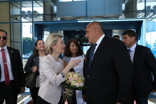 Министър-председателят Бойко Борисов посрещна новоизбрания председател на Европейската комисия Урсула