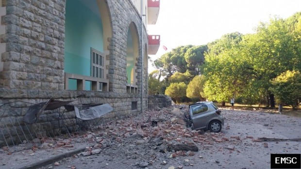 Силни земетресения в Албания разрушиха сгради пострадаха и много хора Най силното