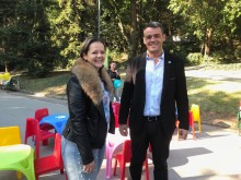 Пловдивчани пожелаха успех на кандидата на ГЕРБ за кмет на "Централен" Георги Стаменов