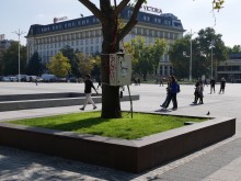 Странните ел.табла на централния пловдивски площад - временно решение!