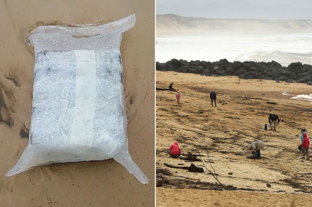 Над един тон пакети с кокаин с все още неизвестен