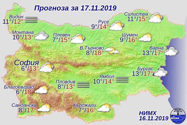Ето какво време ни очаква в неделния ден