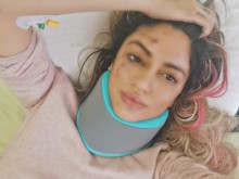 Плеймейтка е шофирала мощното "Ауди" от ужаса на "Тракия", ето как изглежда тази сутрин!