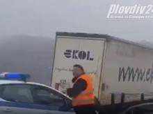 Ексклузивни кадри от ледения ад на АМ "Тракия"!