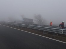 МВР пусна кадри от инцидента в гъстата мъгла на "Тракия" до Пловдив