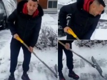 Поп-фолк певецът Илиян чисти сняг, докато възражда кариерата си