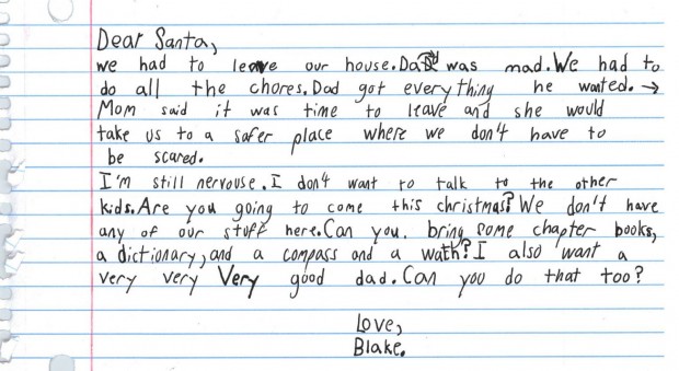 Писмо, изпратено до дядо Коледа от 7-годишно момче разчувства жителите