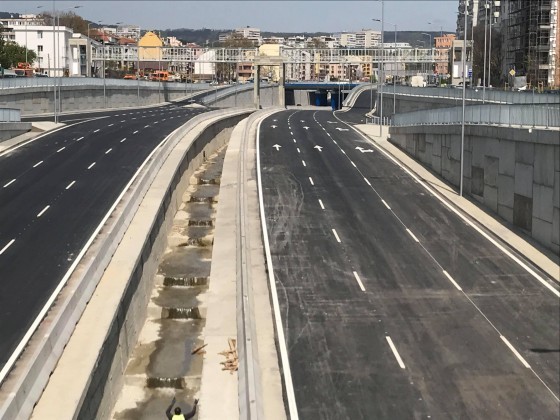 Варна през април 2019 а годинаЧестито Пуснаха новото кръгово кръстовище на