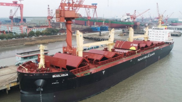 Построеният преди няколко седмици в Китай 45 500-тонен моторен кораб