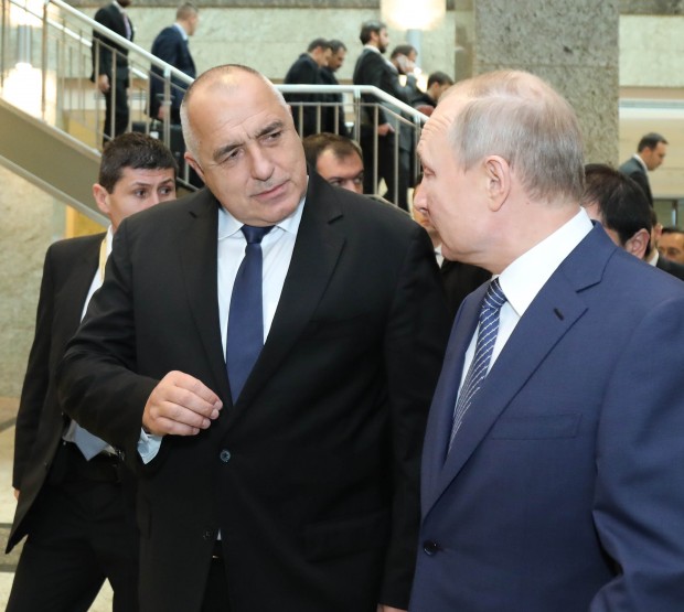Премиерът Бойко Борисов разговаря с президента на Русия Владимир Путин