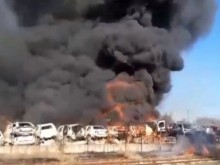 Огромният пожар в автоморга е причинен от немарливост