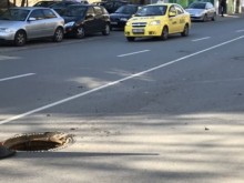 Жена пострада, след като автобус пропадна в шахта