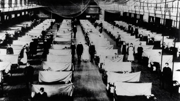 Непосредствено след края на Първата световна война пандемията от т нар