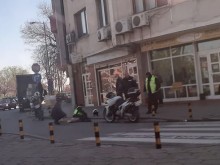 Инцидент с полицай на мотор в Пловдив!