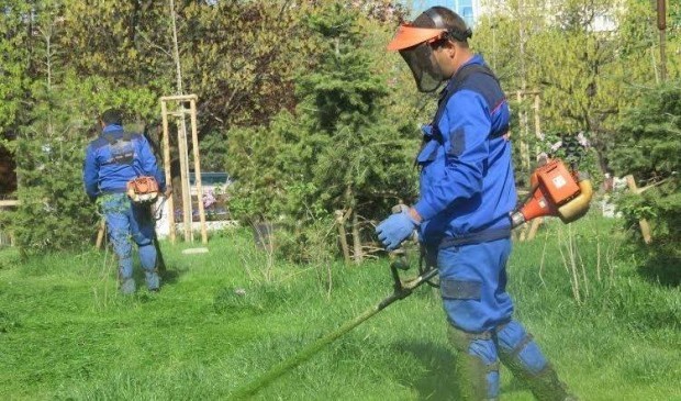Пролетна коситба на зелени площи започна във Варна Окосени са