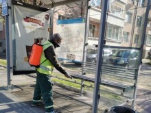 На Великден продължава дезинфекцията на пловдивските улици и автобусните спирки