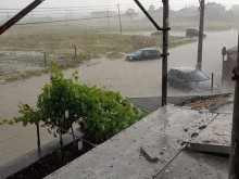 Вижте мощната градушка в Раковски