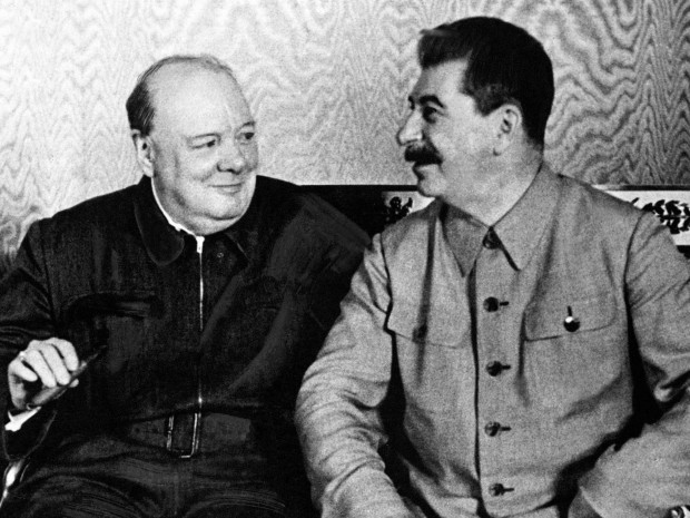 През 1945 г Чърчил предлoжи на Сталин как да се