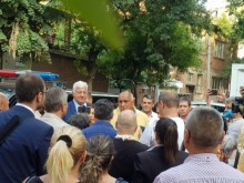 В разгара на протестите, Бойко Борисов пристигна изненадващо в Пловдив