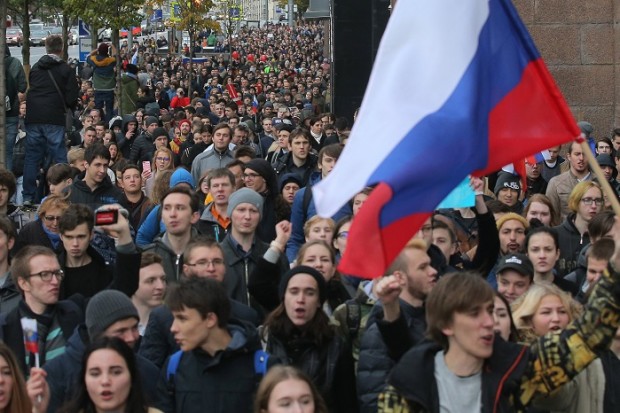 В Русия имаше голям протест срещу действията на властите в