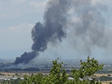 Голям пожар в западната част на Пловдив!
