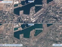 Снимка от Космоса показва огромните щети от взрива в Бейрут