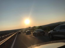 Адско задръстване на АМ "Тракия" заради верижна катастрофа