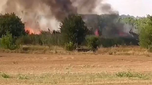 Oграничен е големият горски пожар до свиленградското село Студена   През