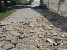 Грозна картинка на метри от пловдивската Главна