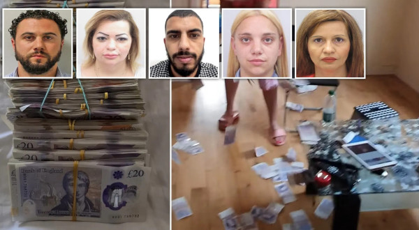 Схема за милиони в Лондон: Видео показва как българите хвърлят пачки с пари по пода