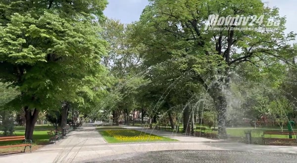 Вижте преобразената Градска градина на Пловдив 3 дни преди откриването