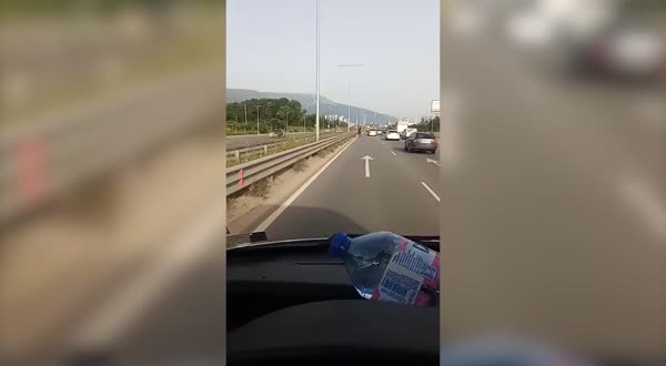 Кон галопира безнадзорно по околовръстния път при "Горубляне" в столицата